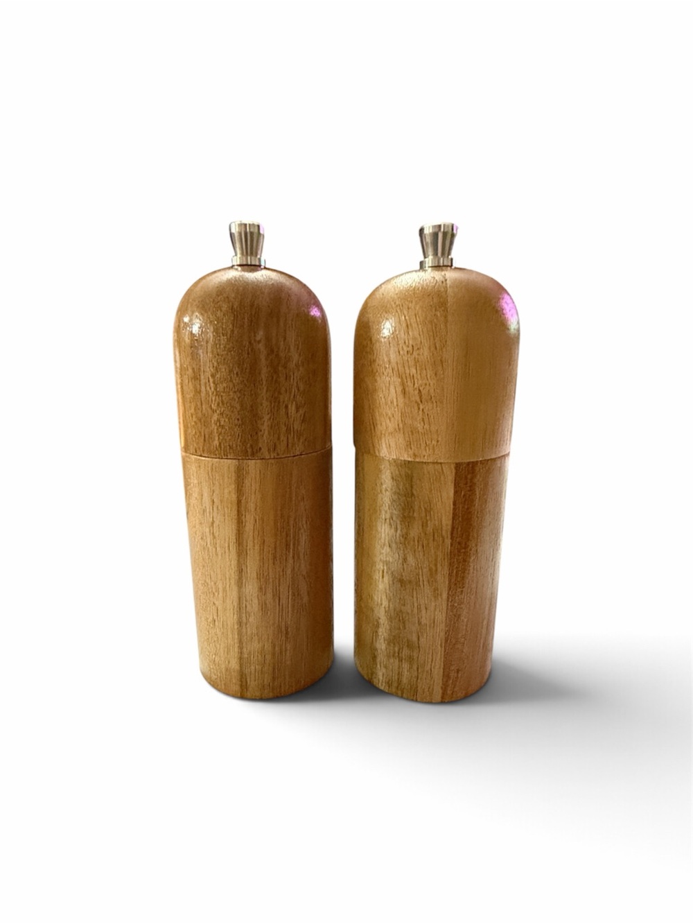 Source Unknown Wooden Salt and Pepper Mills - Natural Brown